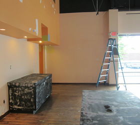 a friend called and asked his painter to paint his new restaurant space out of, Orange and band aid colors away