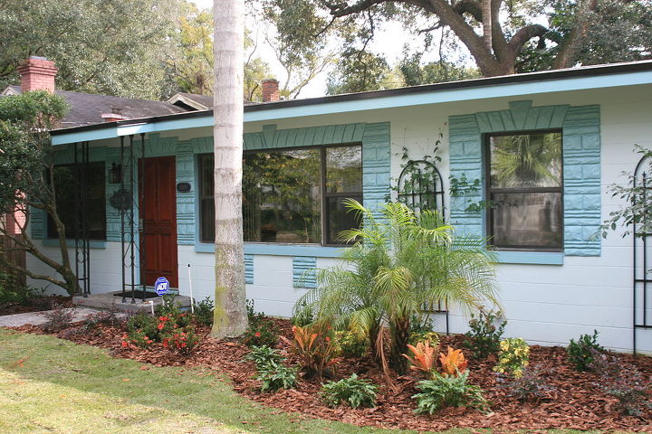 un proyecto que acabamos de terminar en el centro de orlando esta casa tiene grandes, Paisajismo instalado