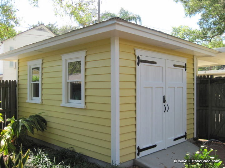 hipped roof shed, garages, outdoor living, roofing, The shed has two wood windows on the side facing the yard
