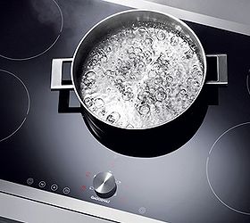 q what is your favorite type of cooktop gas electric coils electric smooth top or, appliances, kitchen design, Image of a Gaggenau induction cooktop I went from gas to induction and would never want to go back It is so much faster efficient and controllable than gas