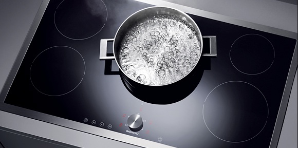 q what is your favorite type of cooktop gas electric coils electric smooth top or, appliances, kitchen design, Image of a Gaggenau induction cooktop I went from gas to induction and would never want to go back It is so much faster efficient and controllable than gas