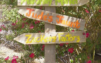 Divertido cartel familiar para el jardín