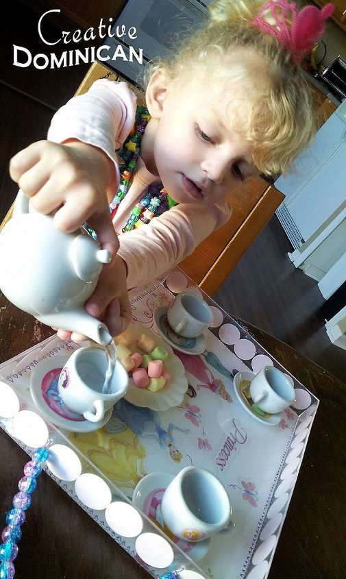 tea time diy princess tea tray, crafts, decoupage, Time to party