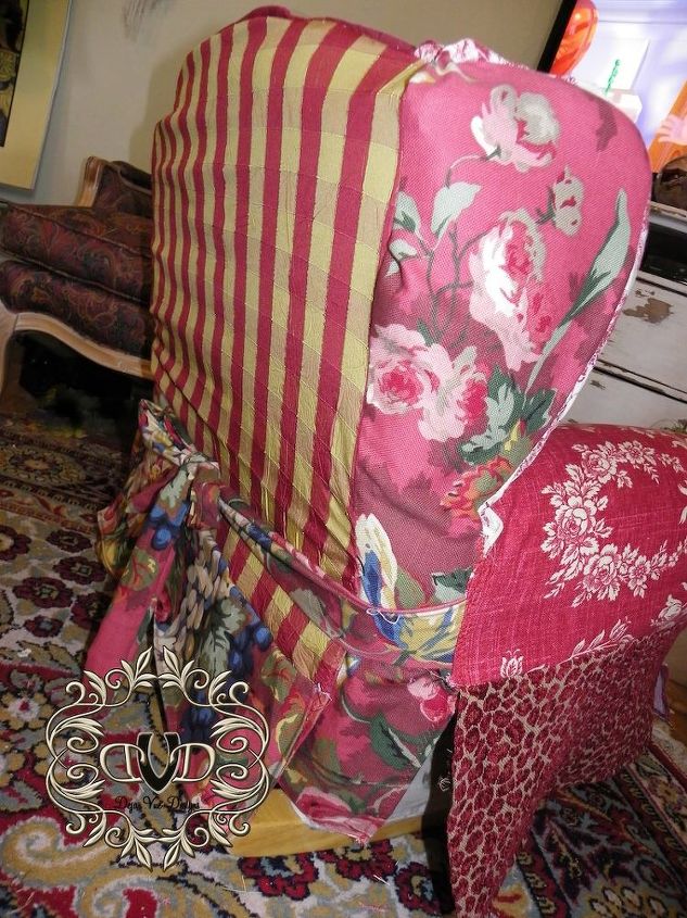 a child s rocker gets a facelift, painted furniture, reupholster
