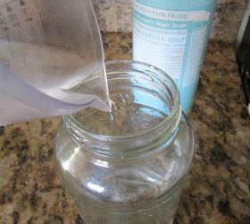 diy cleaning wipes, cleaning tips, go green, Add water to a glass jar