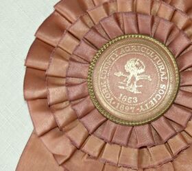 vintage items for home decor, home decor, repurposing upcycling, Vintage fair or prize ribbon with lovely rosette design