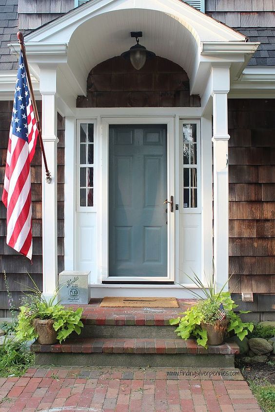 outside door color, doors, Our new front door in a Benjamin Moore High Gloss Blue