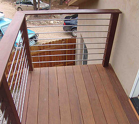 the best decking material ever ipe this is a wood that will last 60 years or, decks, outdoor living, An ipe deck I completed for a client Ipe posts stainless steel rails and a screw free install