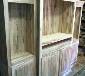 ambrosia maple entertainment center, gardening, painted furniture, this cabinet is 100 solid wood no plywood