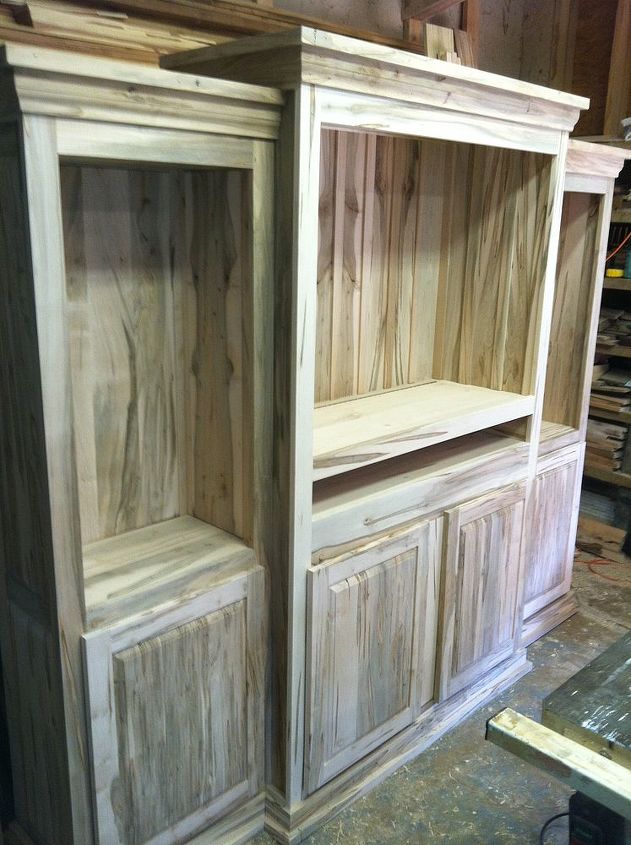 ambrosia maple entertainment center, gardening, painted furniture, this cabinet is 100 solid wood no plywood