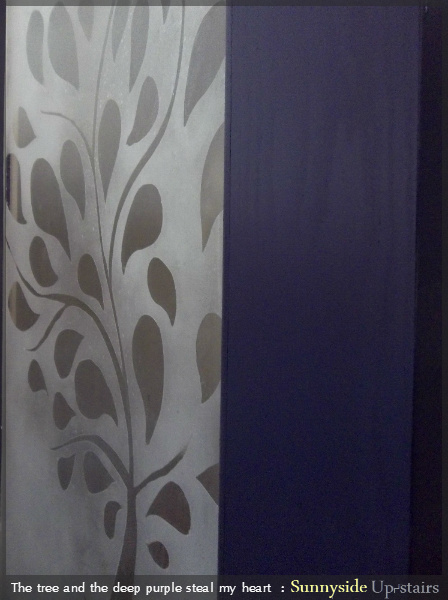 hand built entry door, diy, doors, foyer, Frosted plexiglass and 2x6 door painted a Royal Purple