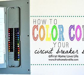 how to color code your circuit breaker box, electrical, home maintenance repairs, how to
