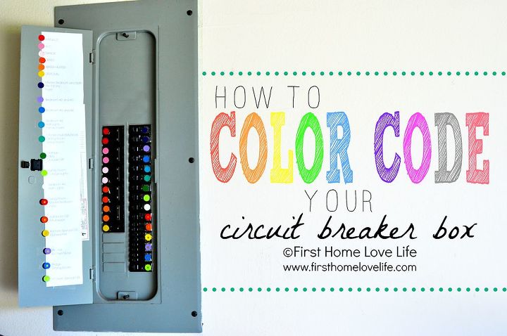 how to color code your circuit breaker box, electrical, home maintenance repairs, how to