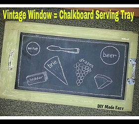 diy chalkboard serving tray centerpiece sign and more, chalkboard paint, crafts