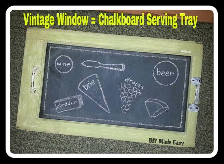 diy chalkboard serving tray centerpiece sign and more, chalkboard paint, crafts
