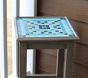 diy mosaic table, outdoor furniture, painted furniture