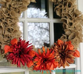 simple fall porch at the farm, seasonal holiday d cor, wreaths, Updated DIY Fall wreath full instructions on the blog
