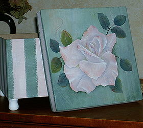 paper mache boxes, crafts, repurposing upcycling, storage ideas, Rose Paper Mache Box by GranArt