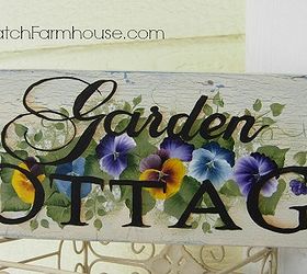 learn to paint a simple pansy, crafts, painting, Hand Painted Pansy Cottage sign