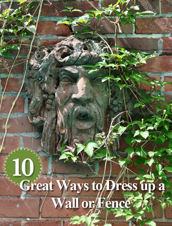 10 formas fantsticas de decorar un muro o una valla del jardn