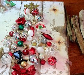 upcycled christmas tree craft idea inspired by real simple magazine, christmas decorations, crafts, repurposing upcycling, seasonal holiday decor, my first layout when I decided she definitely needed some driftwood