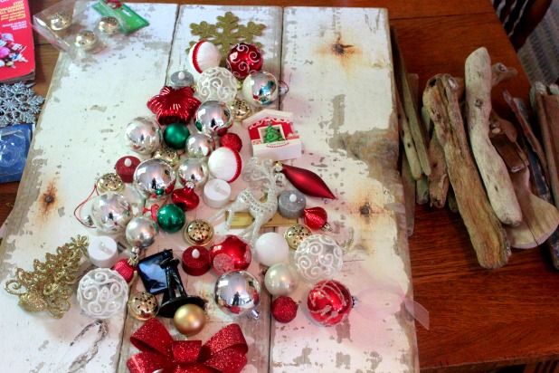 upcycled christmas tree craft idea inspired by real simple magazine, christmas decorations, crafts, repurposing upcycling, seasonal holiday decor, my first layout when I decided she definitely needed some driftwood