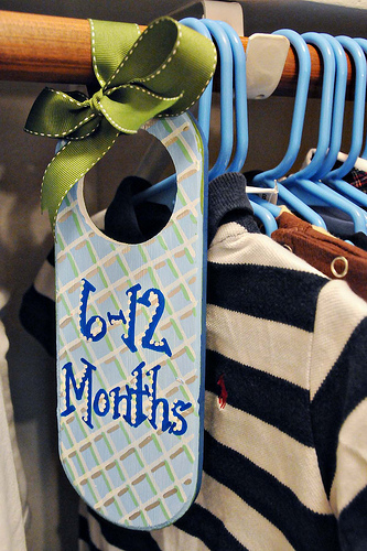 baby closet dividers diy to organize infant clothing, closet, crafts, organizing, Baby Closet Organizers All painted up and ready to hang up in the baby closet Completely and totally adorable and easy to make