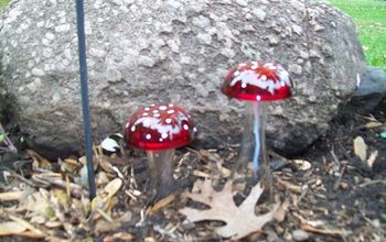 Glass Garden Mushrooms!