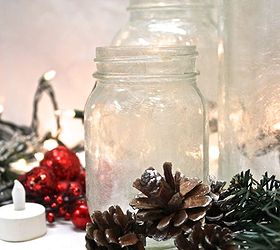 frosted illum mason aries get the look, crafts, mason jars, seasonal holiday decor