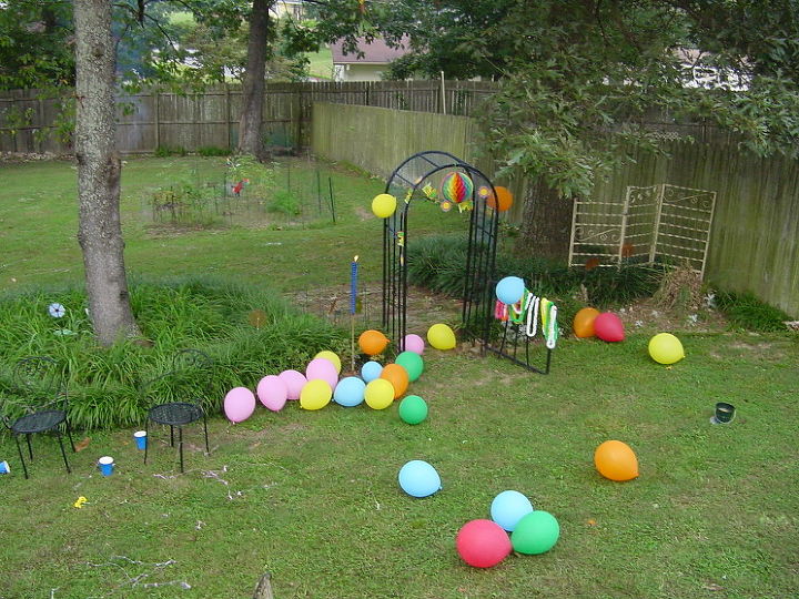 how to have a great teenager party, home decor, gate way to my shade space and my pond