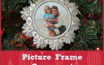 Picture Frame Ornaments in 2 Steps and Free Bonus Holiday Printable