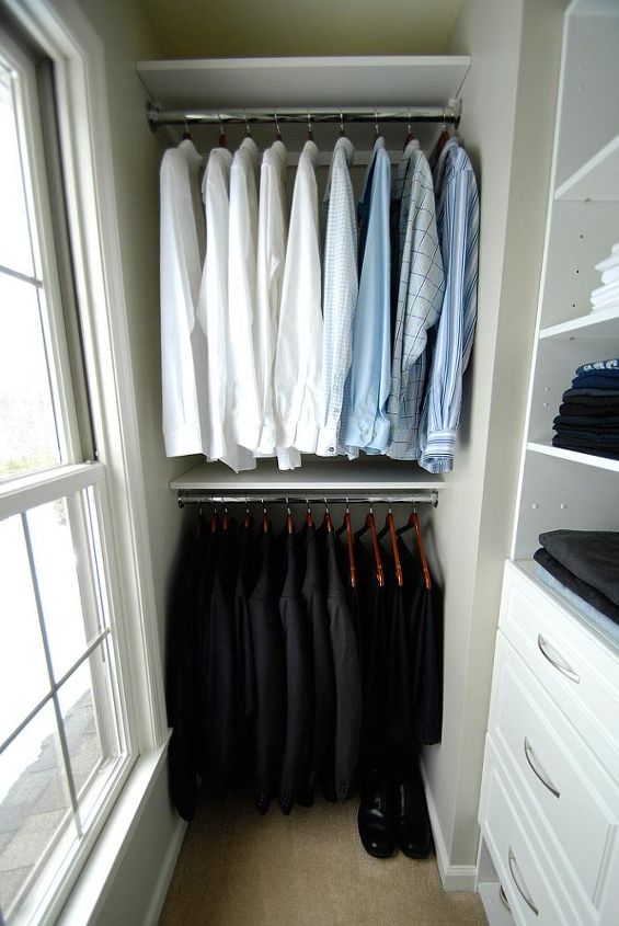 men s master closet renovation, closet, shelving ideas, Don t forget to check out my tips on how to create a magazine worthy closet