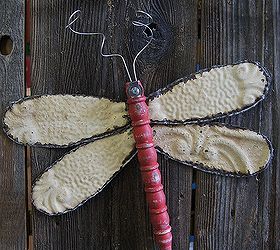 dragonflies made using re purposed materials, home decor, repurposing upcycling