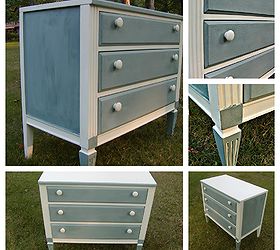 a before and after dresser, chalk paint, painted furniture, A collage to show the piece off