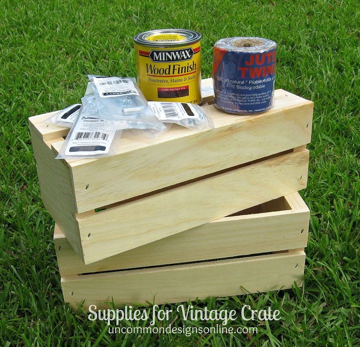 diy vintage crate, crafts, woodworking projects