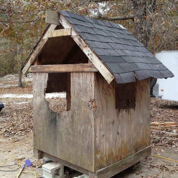 no cost pallet playhouse, diy, outdoor living, pallet, repurposing upcycling, woodworking projects