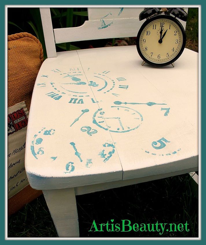 rock around the clock rocking chair makeover, painted furniture, Time to ROCK