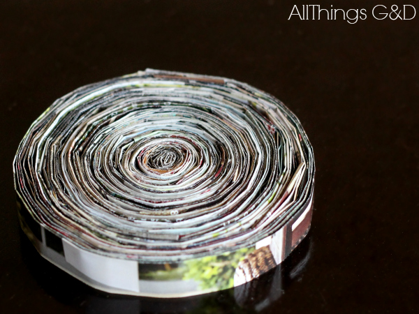 magazine coasters made from a pottery barn catalog, crafts, repurposing upcycling