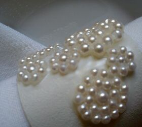 pearl leather napkin rings, crafts, home decor