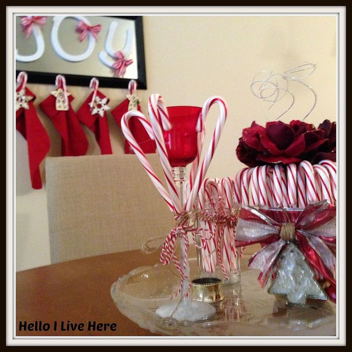 diy candy cane candle, crafts, seasonal holiday decor, Picture of the finished DIY Candy Cane Candle
