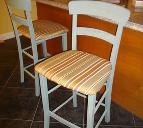 counterstools before and after, painted furniture, shabby chic, Complete