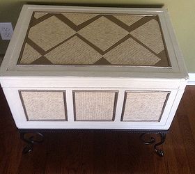from old and tired to bright and fresh chest trunk re do, chalk paint, painted furniture