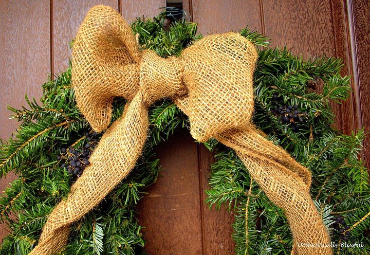 transform an artificial wreath into a christmas wreath, seasonal holiday d cor, Transform an artificial wreath into a beautiful Christmas Wreath that smells like Christmas in three simple steps