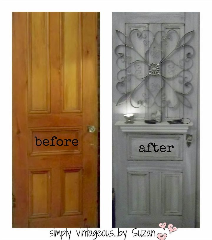 decorating with vintage doors, doors, home decor, repurposing upcycling, Before and After