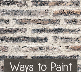 ways to paint brick, concrete masonry, painting