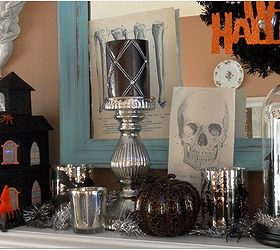 halloween decorating, halloween decorations, seasonal holiday d cor, Halloween Mantel