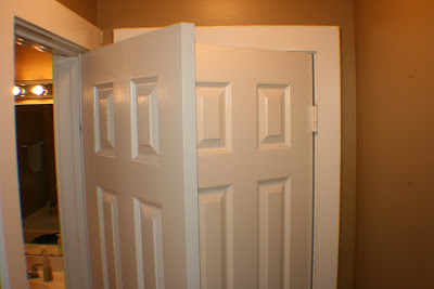 bathroom closet conundrum and fix, cleaning tips, closet, How silly is this setup