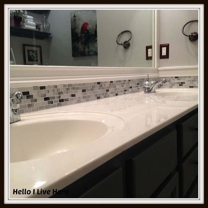 diy tile project, bathroom ideas, diy, home decor, tiling, Completed Tile come see the rest of the photos on our blog