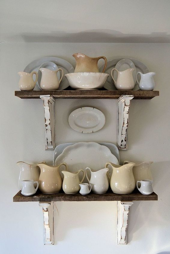 barn wood shelves, shelving ideas, woodworking projects