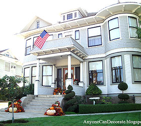 fall front porch decorations 2012, curb appeal, outdoor living, porches, seasonal holiday decor